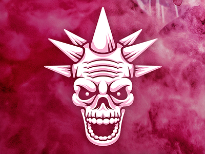 Mayhem brand identity logo skull symmetry vonster