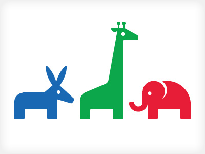 The Giraffe Party icon illustration vector vonster