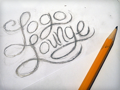 Rough Pencil branding drawing hand lettering sketch typography vonster