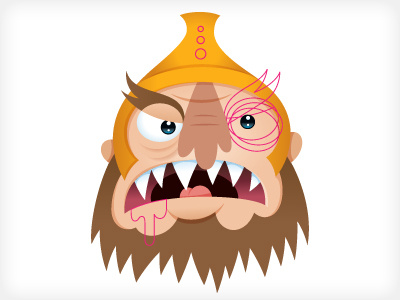 Building Goliath character illustration sketch vector vonster