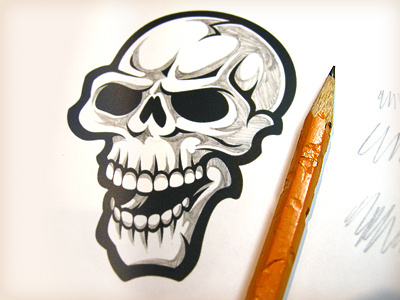 Shading Skull Duggery 2 by Von Glitschka on Dribbble