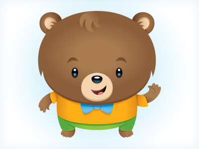 Bear With Me brand character illustration vector vonster