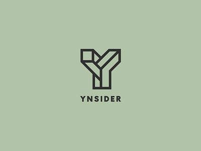 Ynsider | Logo for furniture design company design geometric industrial insider letter y logo logo desoign oliva typography vector