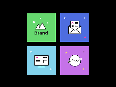 Icons clean colorful design e-commerce ecommerce flat icons set ui