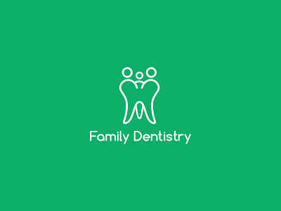 Family Dentistry branding dentist lineart local logo monoline teeth tooth