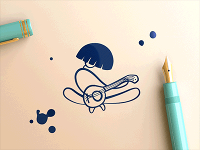 INKredible! animation c4d gif illustration ink iran loop music