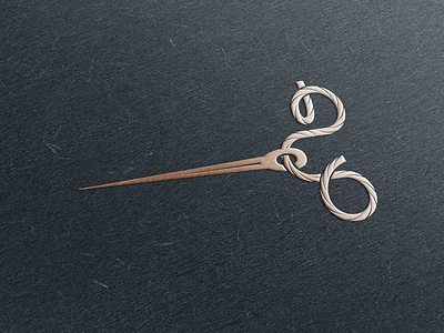 scissor thread Needle branding icon identity iran logo needle scissor thread