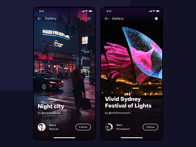 Light, Music & Ideas dailyui design icon illustration interface interface design ios iphone xs lights night purple typography ui