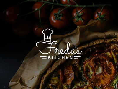 Freda's Kitchen brand design branding chef design family hat kitchen logo logo design