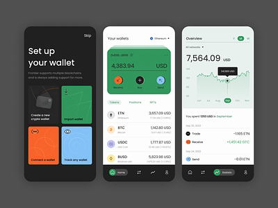 MyDeFi - Crypto Mobile App application design crypto crypto wallet cryptocurrency decentralized defi exchange finance fintech investment ios app design mobile app design mobile app screens mobile ui mobileappdesign money transfer app product design ui uiux ux