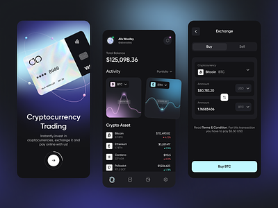 Crypto Trading - Mobile App android ap android app design application application design binance bitcoin blockchain coin crypto currency crypto mobile app cryptocurrency exchange investment ios app ios app design mobileapp mobileappdesign trading uiux wallet