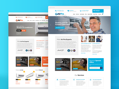 AirPro - WordPress Theme for Maintenance Services airconditioning design heating maintenance shop store template theme web wordpress