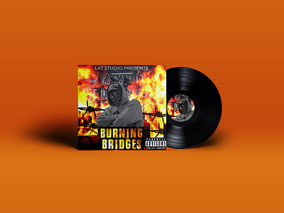 Vinyl Record and Cover Presentation Mock up2