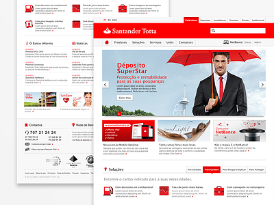 Santander Totta - Website banking case study home banking portugal santander simulator user experience user interface website