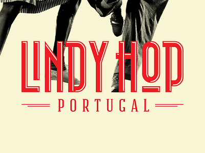 Lindy Hop Portugal Logotype brand branding culture dances identity lindy hop logotype portugal retro type vintage vintage dances