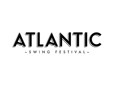 Atlantic Swing Festival - Branding branding lindy hop lisbon logo retro vintage