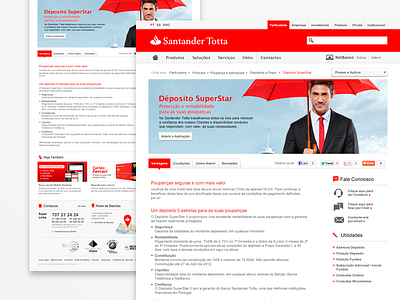 Santander Totta - Detail page