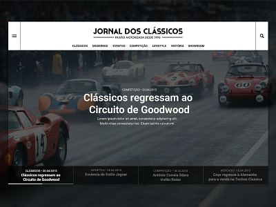 Jornal dos Clássicos - Homepage