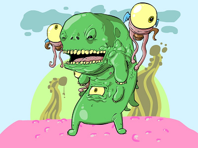 Tiny Doomz bacteria cartoon character creature design doom fantasy illustration monster trash urban vector