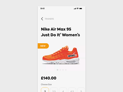 Single Product View 012 12 dailyui design ecommerce nike product ui ux view