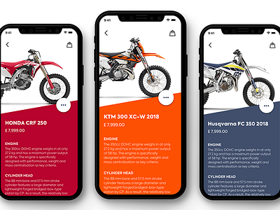 Product View app bike dailyui design sketch ui ux