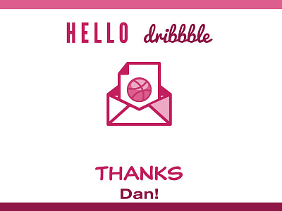 Hello Dribbble! debut first invite thank you
