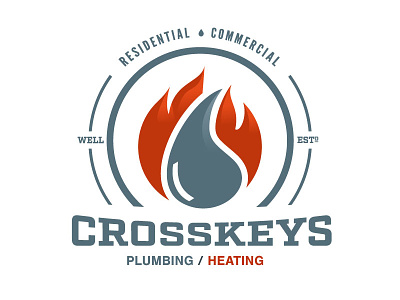 Cross Keys plumbing plumbing heating plumbing logo