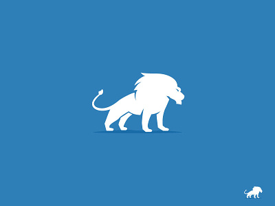 The Strategist Lion consultant lion minimalist monochrome stance