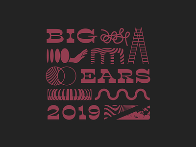 Big Ears Festival abstract festival merch shapes type