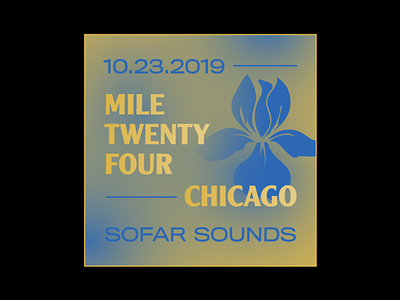 M24 Chicago branding chicago mile twenty four music nashville poster show poster sofar sofar sounds