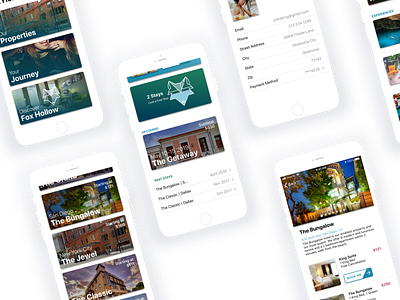 Fox Hollow App app design hotel hotel app ios logo mobile mobile app ui ux