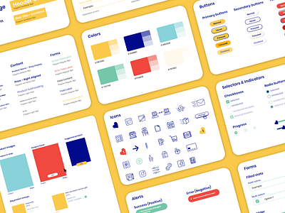 Happily Web Style Guide design icons illustration style guide style tile ui web webdesign