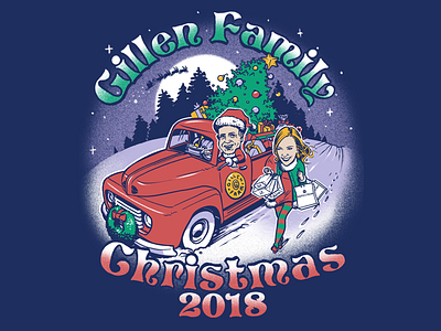 Gillen Family Christmas 2018 Tee christmas rzwilliamsesq t shirt