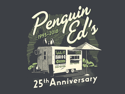 Penguin Ed’s 25th Anniversary arkansas b unlimited barbecue bbq fayetteville food truck penguin eds
