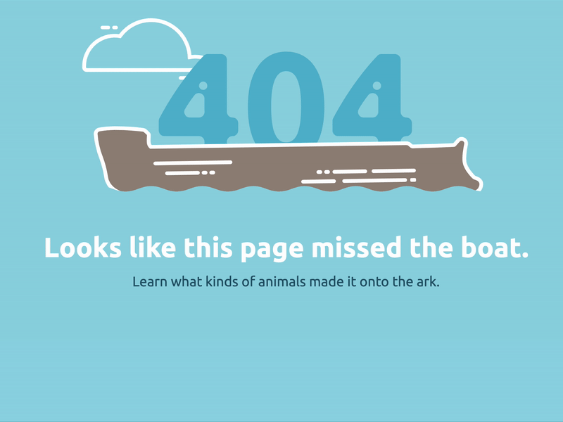 Ark Encounter 404 404 404 page css animation css3 svg svg animation