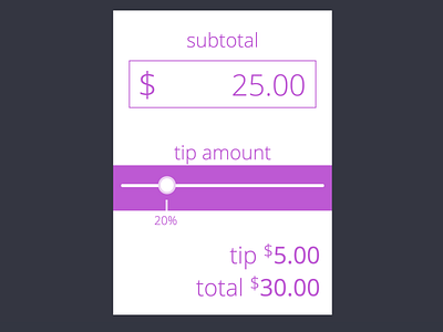 JS Tip Calculator