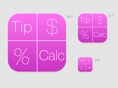 Daily UI #005 daily ui 005 mobile ui tip calculator app icon