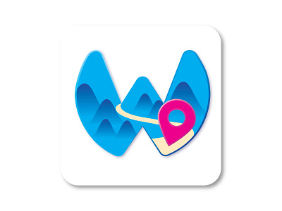 Icon for app Wanderlust app icon travel