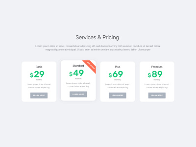 GEKO | Pricing Tables billing card finance flat money pricing pricing table table ui ui design web design wordpress wordpress element wordpress theme