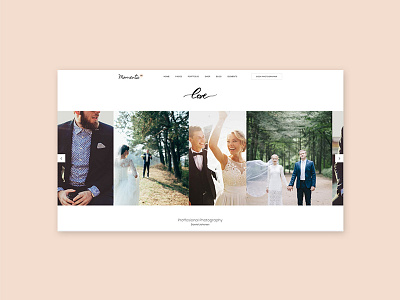 Moments / Wedding Theme I portfolio webdesign wedding wordpress wordpress theme