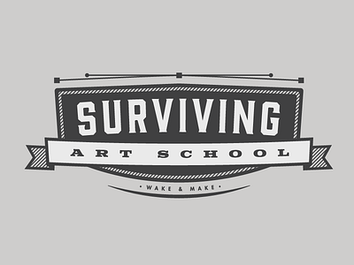 Surviving Art School | Logo identity logo typography