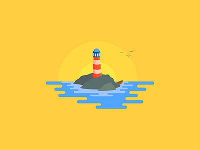 Lighthouse illustration digitalartwork illustration illustrator stylized