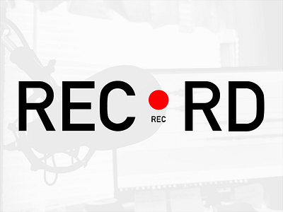 Record creative film film business filming idea ideas logo logo design logotype record type typography