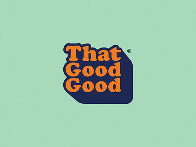 That Good Good Logo branding design funky logo logotype restaurant restaurant branding vector vegan