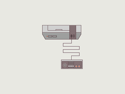 retro nes flat icon illustration nes nintendo retro