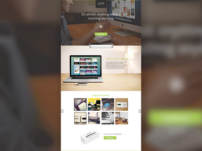 Landing Page clean gallery landing page product ui video website