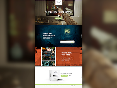 Video game landing page full screen game landing page layout product ui video web design