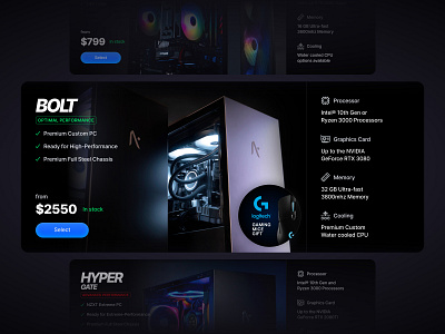 Gaming PC shop card