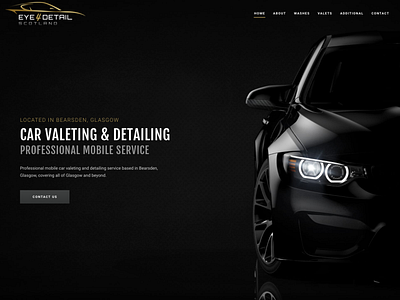 Eye4Details Car Valeting Website Design