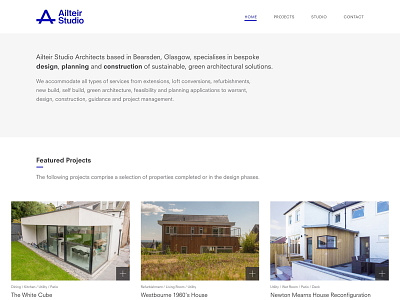 Architect Website Design web design webdesign